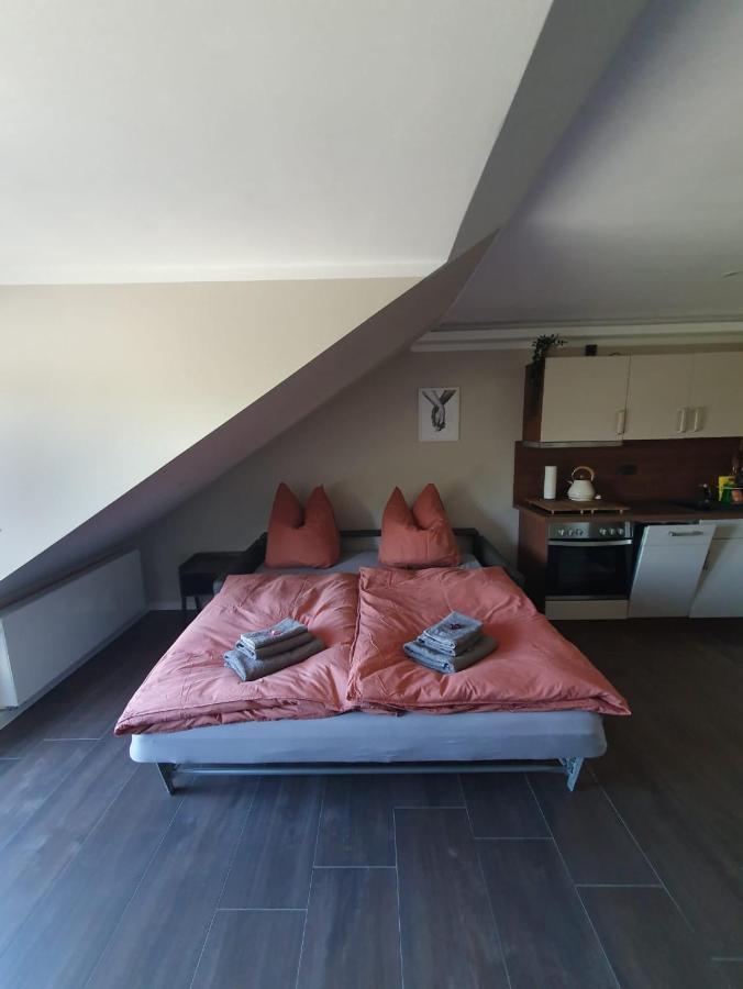 Neumuehler Hof- Ferienwohnung "Benjamin" Mit Grosser Privater Dachterasse Und Guter Anbindung In Die City Schwerin  Dış mekan fotoğraf